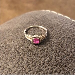 Zales Jewelry - Zales Pink Sapphire Ring Zales Jewelry - Zales Pink Sapphire Ring